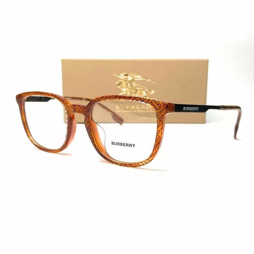 Burberry Men's Havana Square Eyeglasses! - Picture 1 of 3